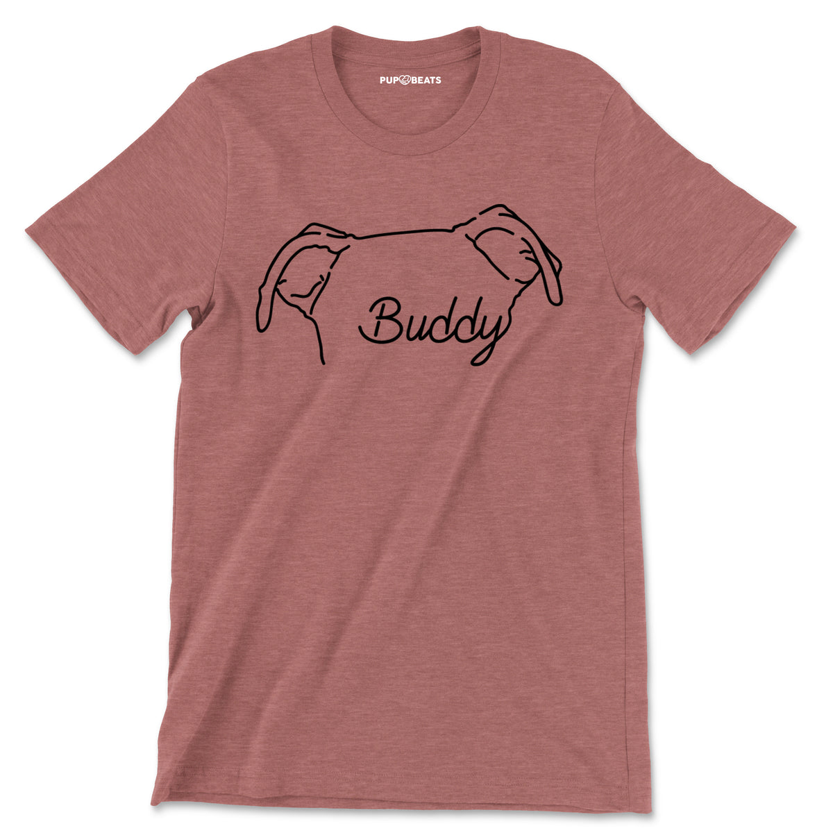 Custom Dog Ears Outline Tattoo Inspired T-Shirt
