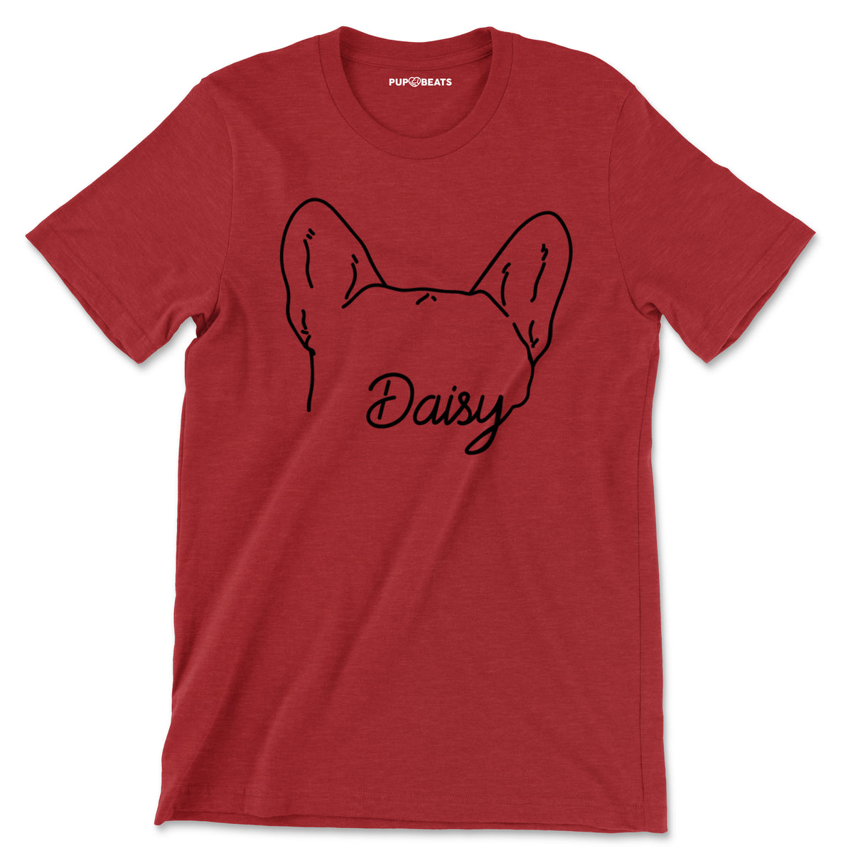 Custom Dog Ears Outline Tattoo Inspired T-Shirt